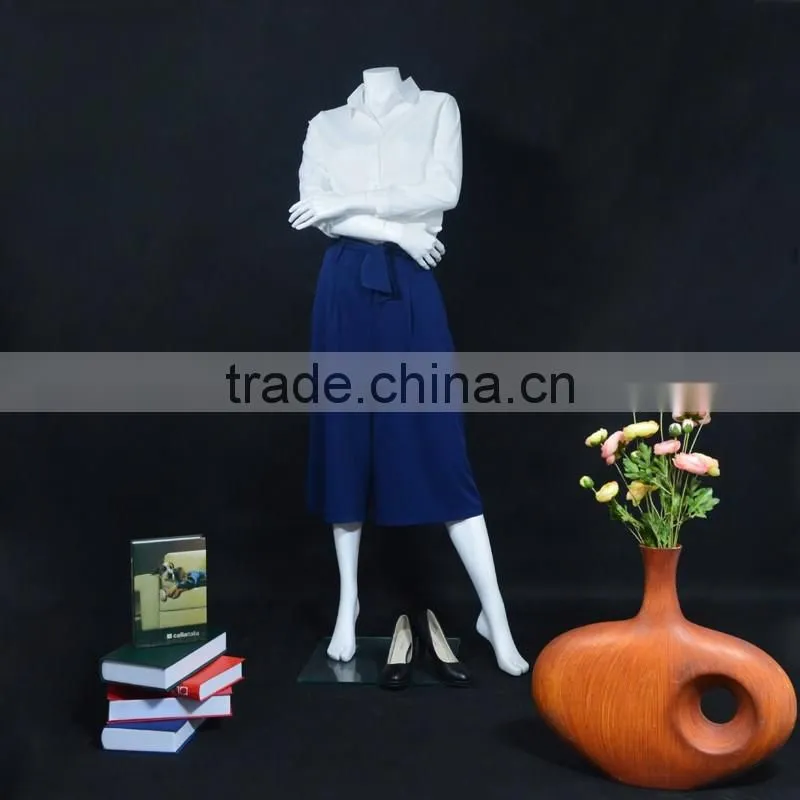 Cheap fiberglass headless female mannequin