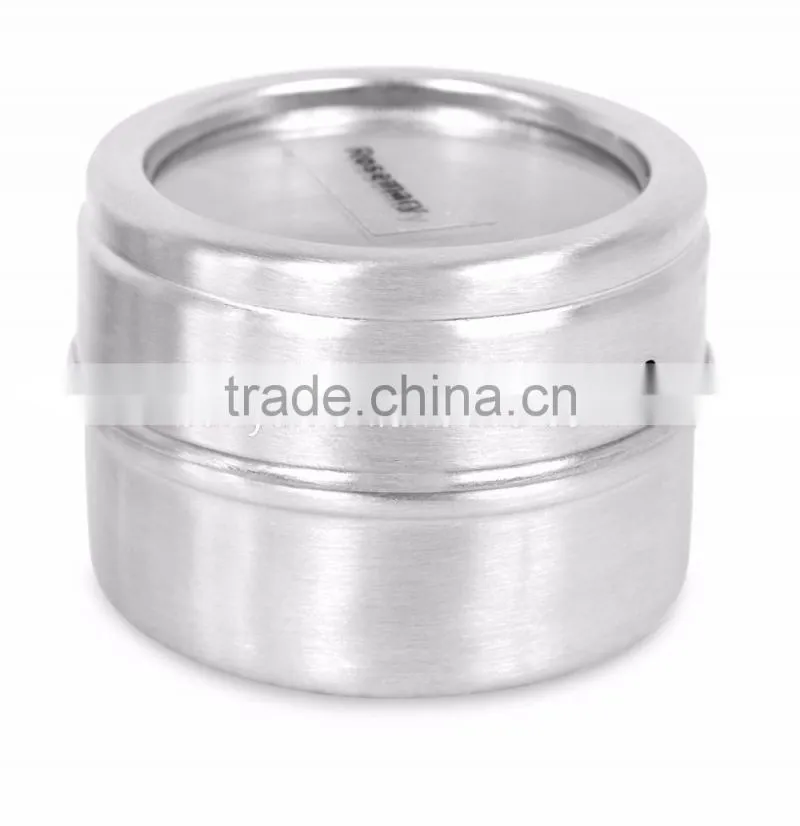 High Quality Useful Spice Stainless Steel Magnetic Cruet Condiments Spice Rack