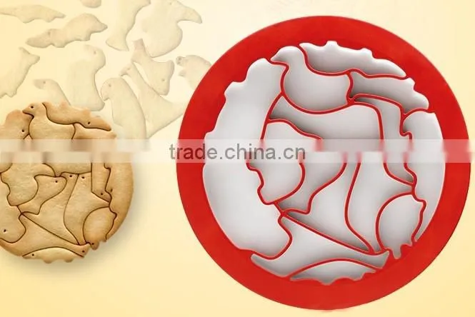 Wholesale Stock Small Order Plastic Animal Cookie Mould,Bake Mould