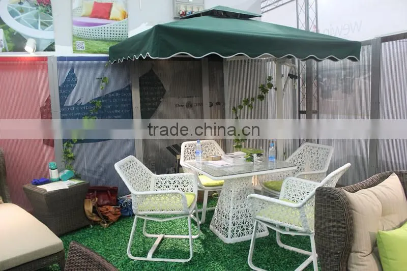 Plastic rattan garden furniture coffee set suitable for indoor and outdoor