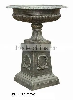 public cast iron flower pot / planter pots