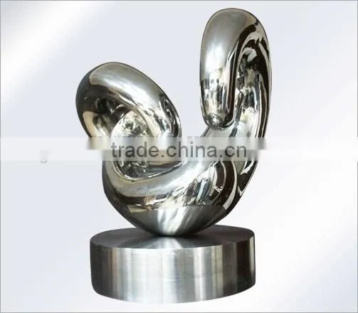 Mirror Polishing Stainless Steel Sculpture Abstract Morden Art Stainless Steel Garden Sculpture