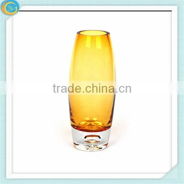 colorful cylinder glass vase for home decoration