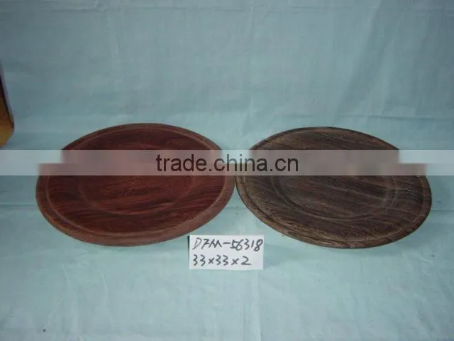 unfinished antique wood plates
