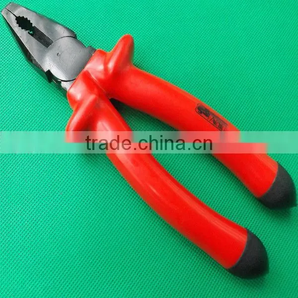 Combination Pliers With Red Handle
