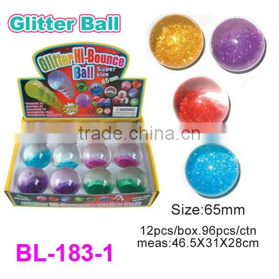 Colorful Glitter Bouncy Balls for Kids
