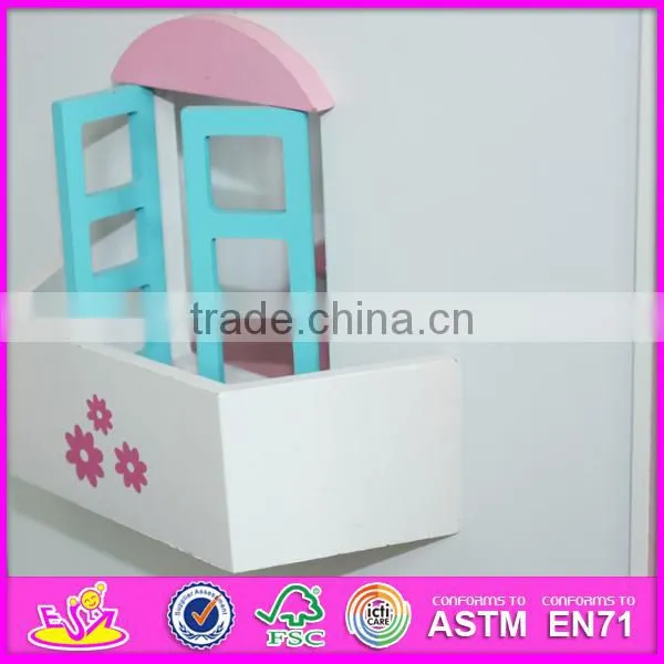 Classic design baby wooden dollhouse high quality kids wooden dollhouse for sale W06A030