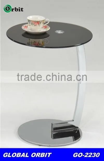 Hot selling round living room furniture glass tea table, modern coffee table
