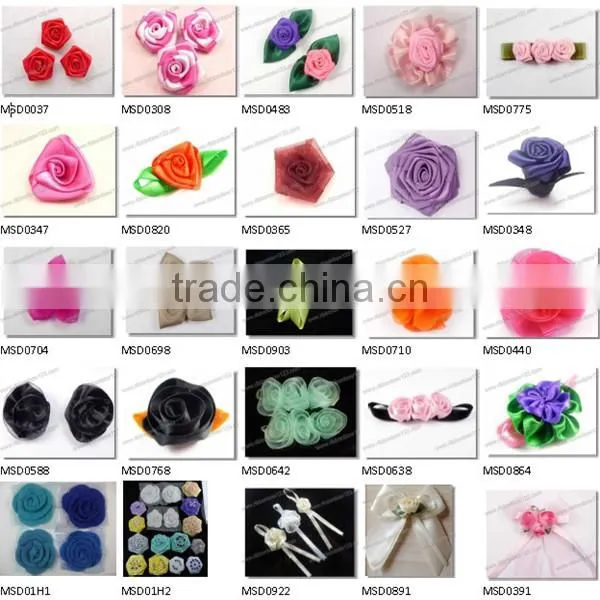 MSD wholesale pink ribbon bow for girls dress decoration