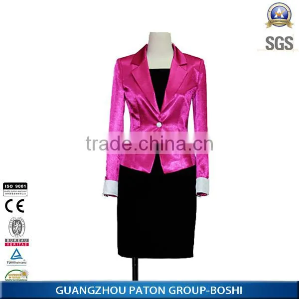 Guangzhou Factory OEM type Top And Skirt Women Suit Ladies Blazer Suit