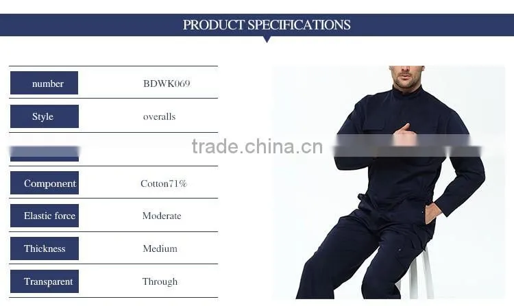 Custom China Manufacture White Jeans Overalls