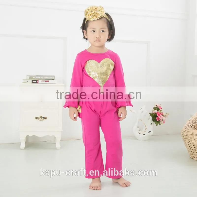 wholesale children's fall outfits kids halloween wear clothing sets lovely baby pumpkin cotton outfits