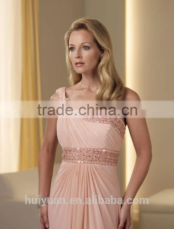 long one shoulder chiffon asymmetric evening dress patterns
