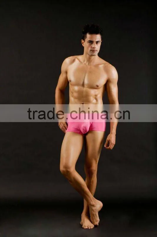 100%nylon super sexy boxer shorts for men ,unique design