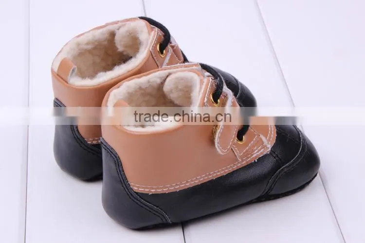 2014 wholesae Baby toddler shoes baby winter boots infant boys leather boots