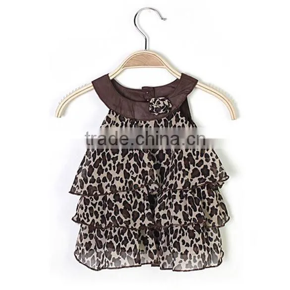 Baby Girl Summer chiffon Leopard/Zebra Sleeveless party Birthday Gift Dress SV002245