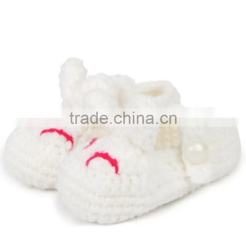 Top sale custom crochet baby shoes handmade knited baby shoes LBS20151223-44