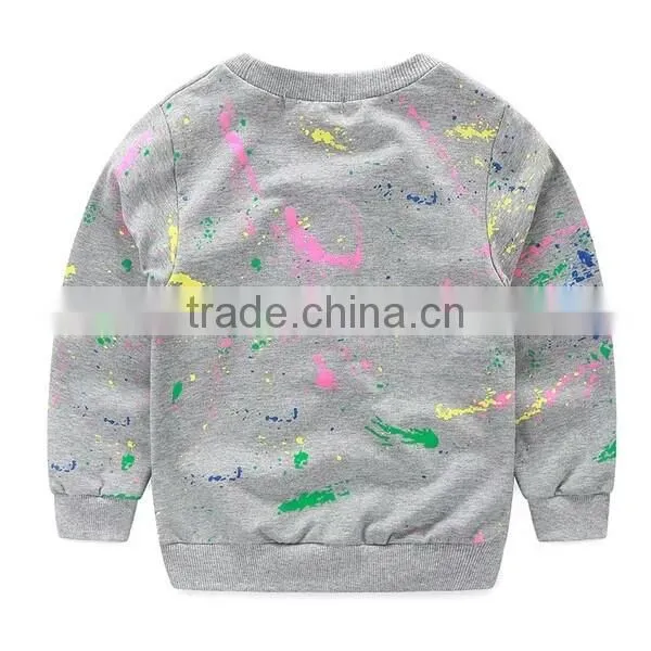 high quality pullover long sleeve t shirt children sports clothes sets