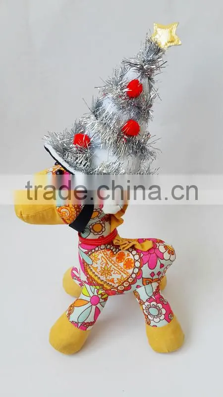 factory sale green Christmas tree style pet top hats