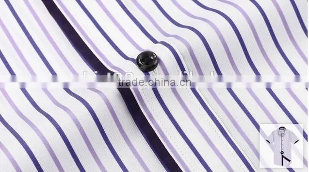 Men's new model t shirts vertical stripes fabric fancy t shirt for men