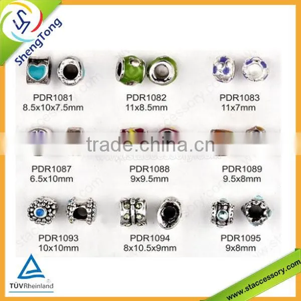 Zinc Alloy Beads Bracelet Beads Flat Metal Beads