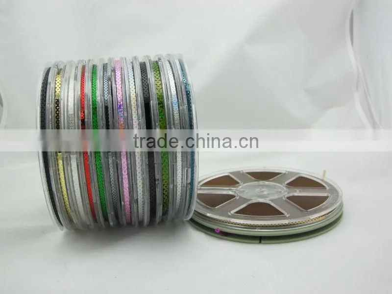 Chain Sequins roll pet sequins foil Color sequins for Embroidery