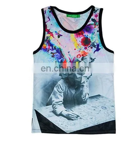 Digital printing and sublimation printing custom tank top