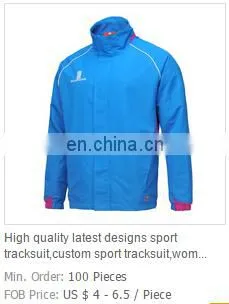 sportswear manufacturer 100% cotton red sports suit cover