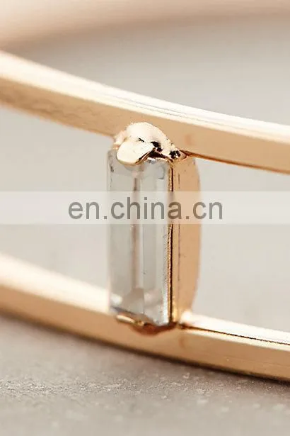 Gold Big Hexagon Hoops Earring