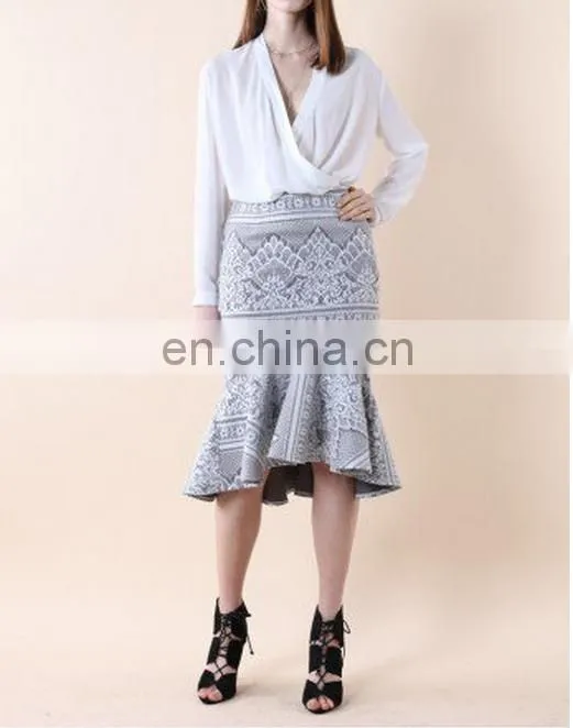 Minimal Chic Wrapped Top in White