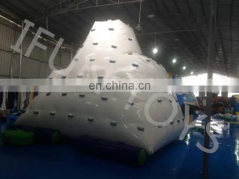 Factory Floating Giant Inflatable Iceberg For Water Climbing Games