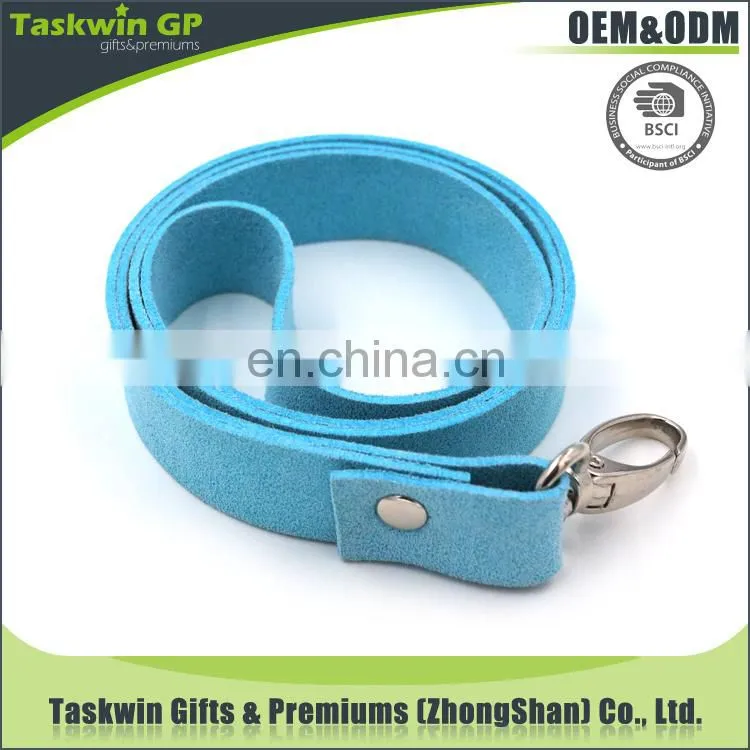 Wholesale cheap custom printed Leather neck lanyards no minimum