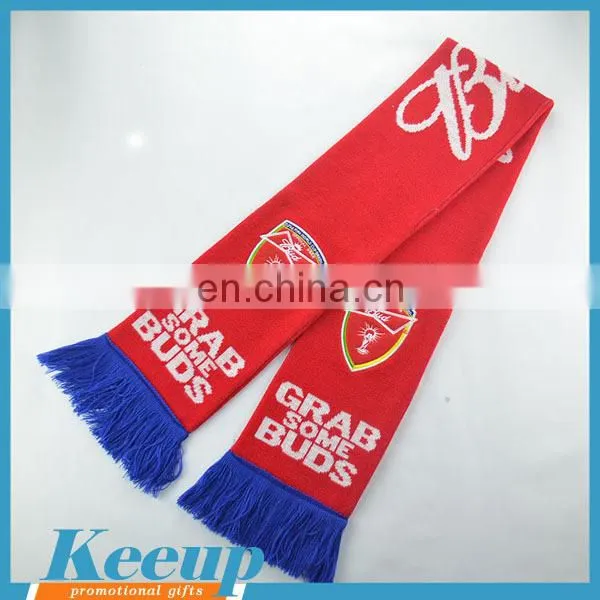 New zealand soccer fans embroidered scarf for promotional