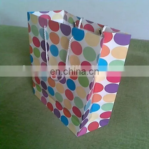 Customized small paper bag rope handle