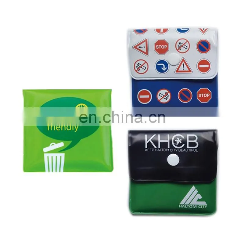 8*8cm PVC/EVA material custom pocket ashtray