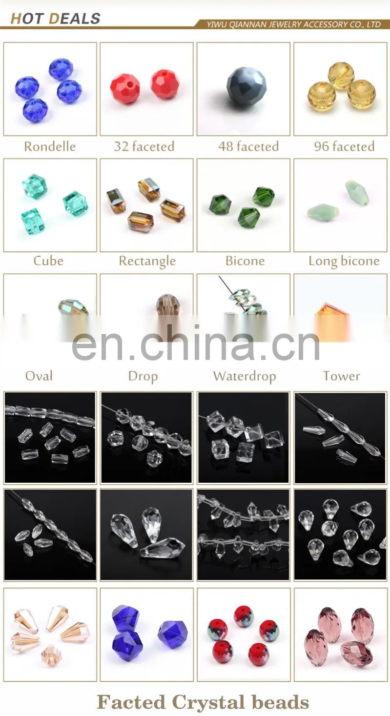 Decorative hole bead Clothing scattered beads for clothing bags garment jewelry making bicone