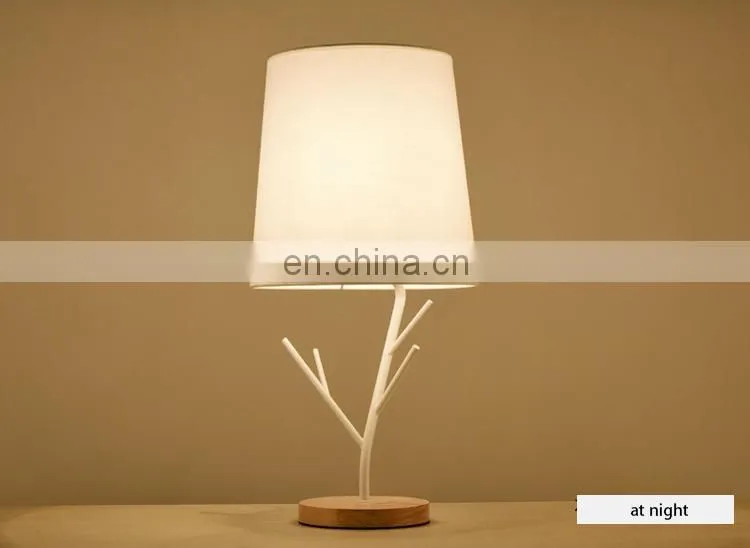 OEM lamp bedroom bedside wooden simple fashion table lamp bedroom reading lamp