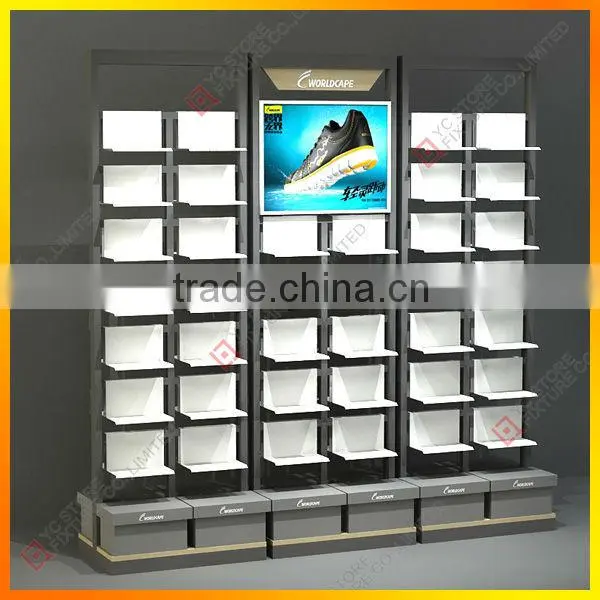 Large retail shoes rack display for famous brand