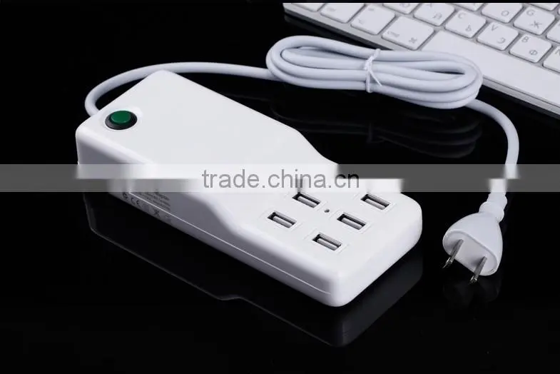 hot new products for 2015 6 port usb charger,5V 12A usb wall charger,6 usb universal charger,wall charger