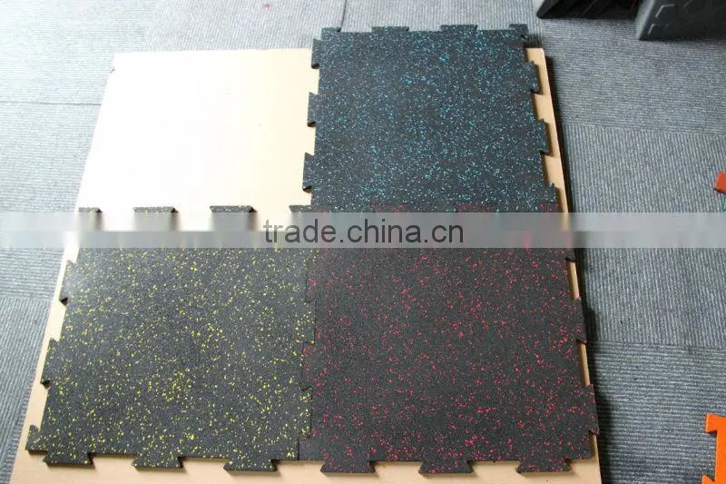 fitness rubber mat/colorful rubber matting/joining interlocking rubber mats