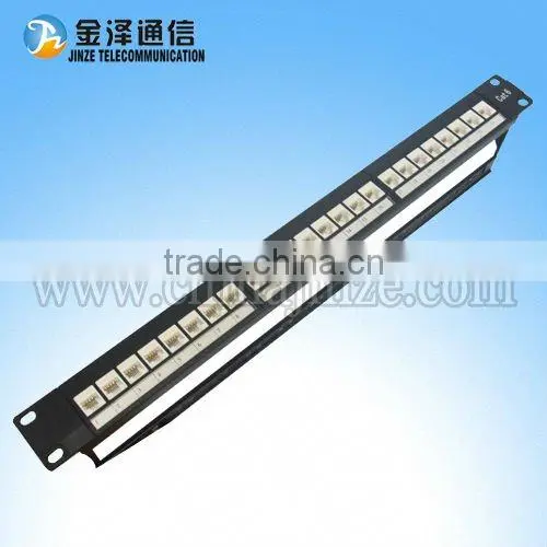 24 Port Cat6 fiber optic Patch Panel