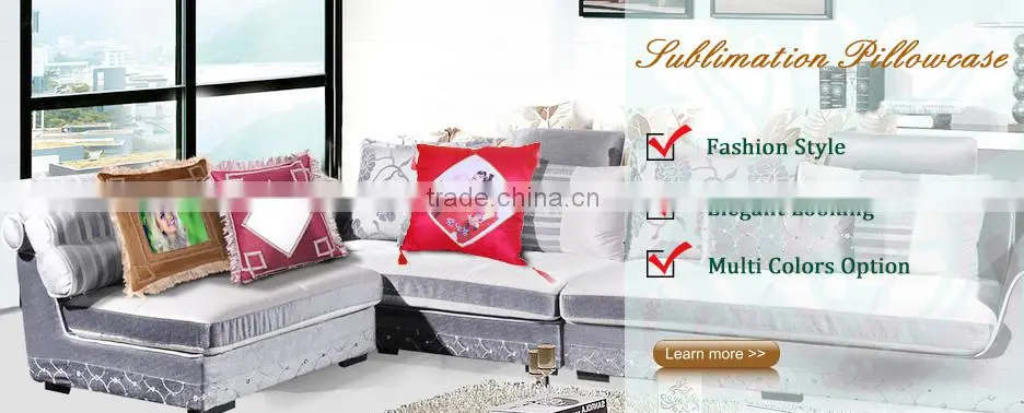 Custom Sublimation Heat Transfer Printing Pillowcase with Tassel 42*42cm