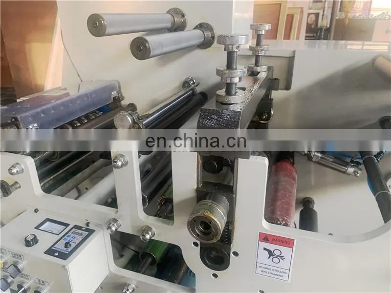 USK320A Automatic Self Adhesive Blank Label Sticker Rotary Die Cutting Slitting Rewinding Machine with Turret