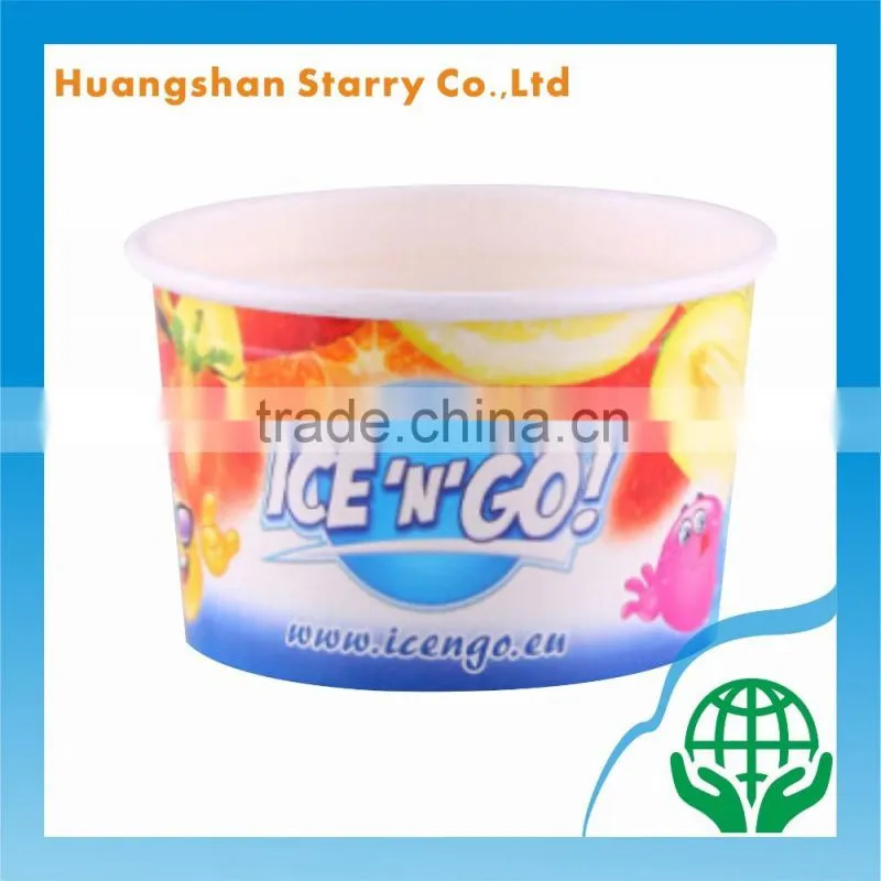 210gsm Paper Material Disposable Cup Ice Cream to Go