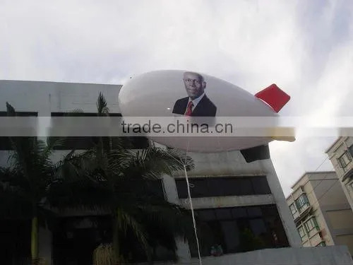 helium pvc inflatable blimp for display