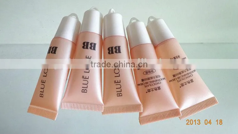 plastic lip balm tube with key-chain cap for packaging