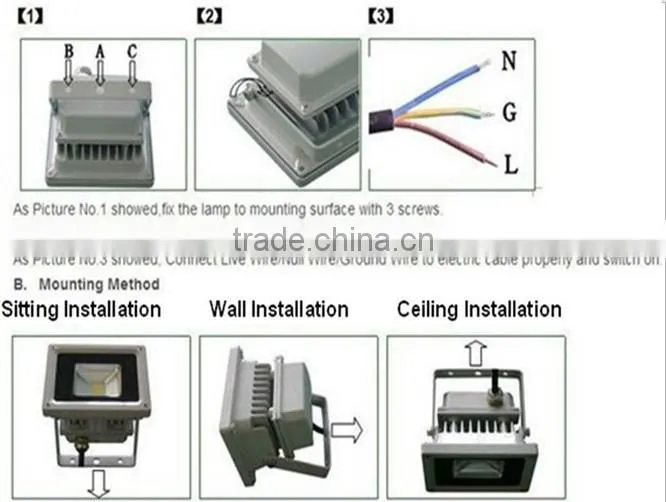 High lumen led outdoor flood light 50w led solar flood light