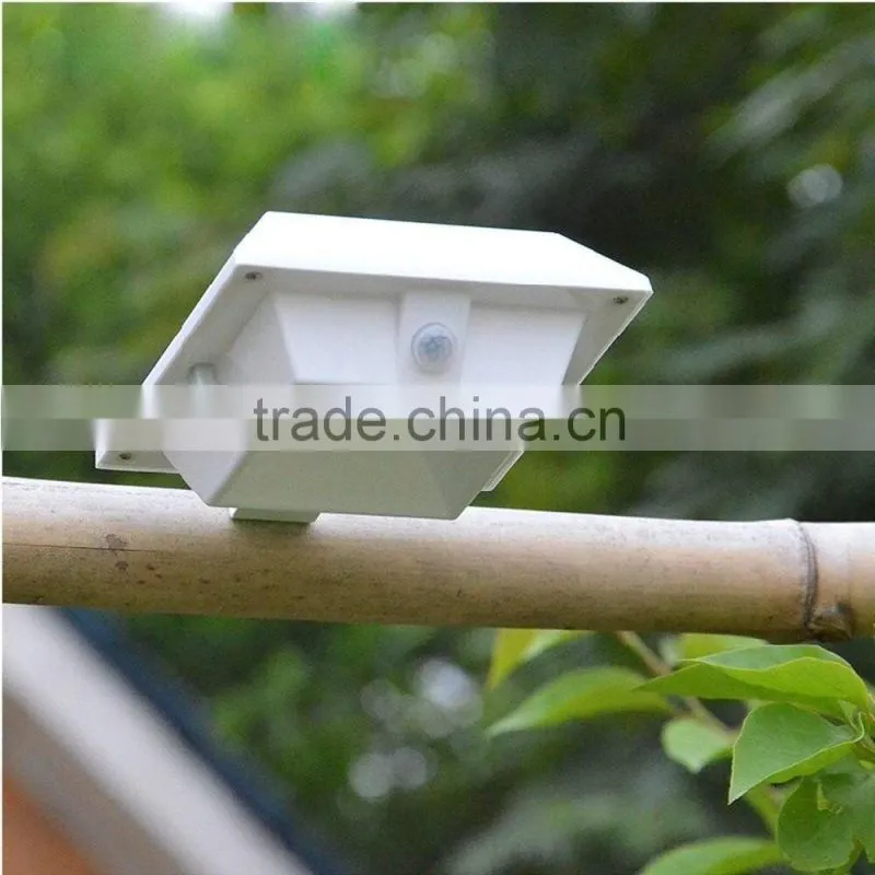 Upgraded PIR Senso 4 LED Super Bright PIR Motion Sensor Solar Powered Gutter Fence Light