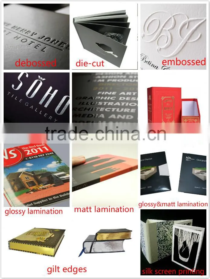 Unique products sewn binding hardcover book printing