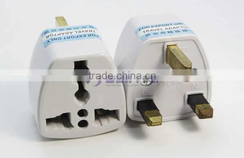 Wholesales Cheap Price AU US EU to UK Adapter Converter 3 Pin AC Power Plug Adaptor Connector